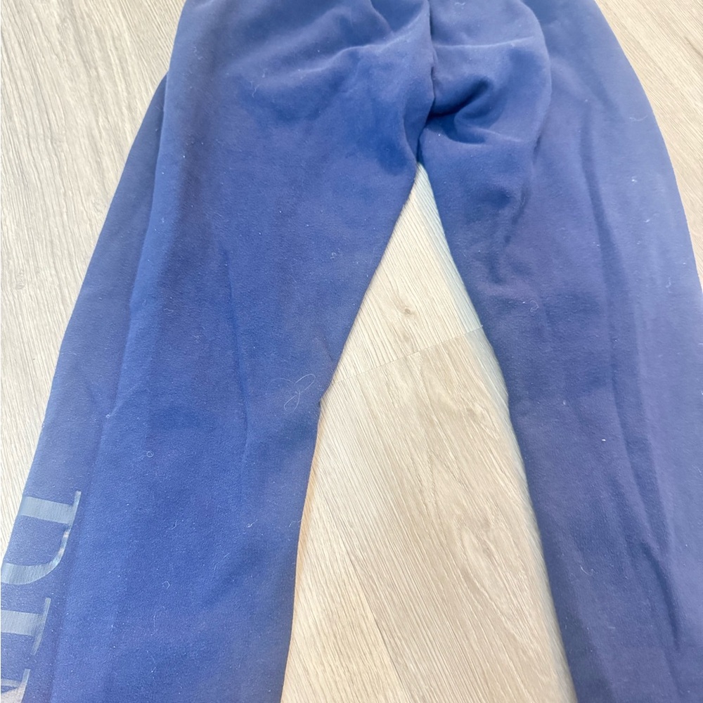 Navy Blue Joggers from Pink Cuffed and Slightly Mid Rise